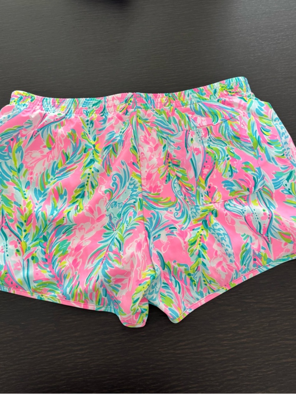 Lilly Pulitzer Pink Tropical Swirl Athletic Shorts - Picture 7 of 7